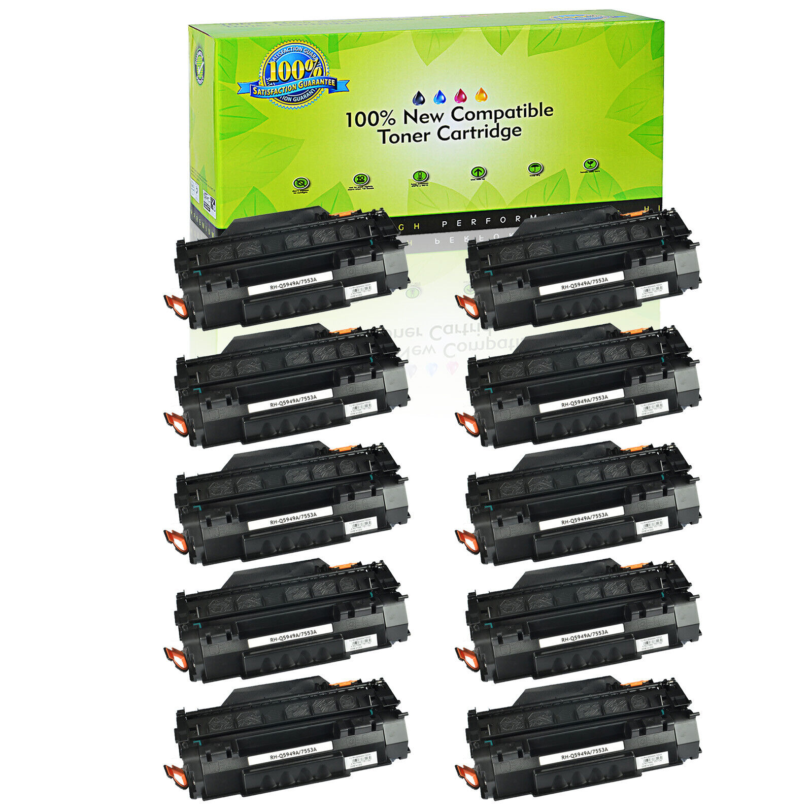 US Stock 10PK Q7553A 53A Toner Cartridge for HP LaserJet M2727 M2727nf M2727nfs
