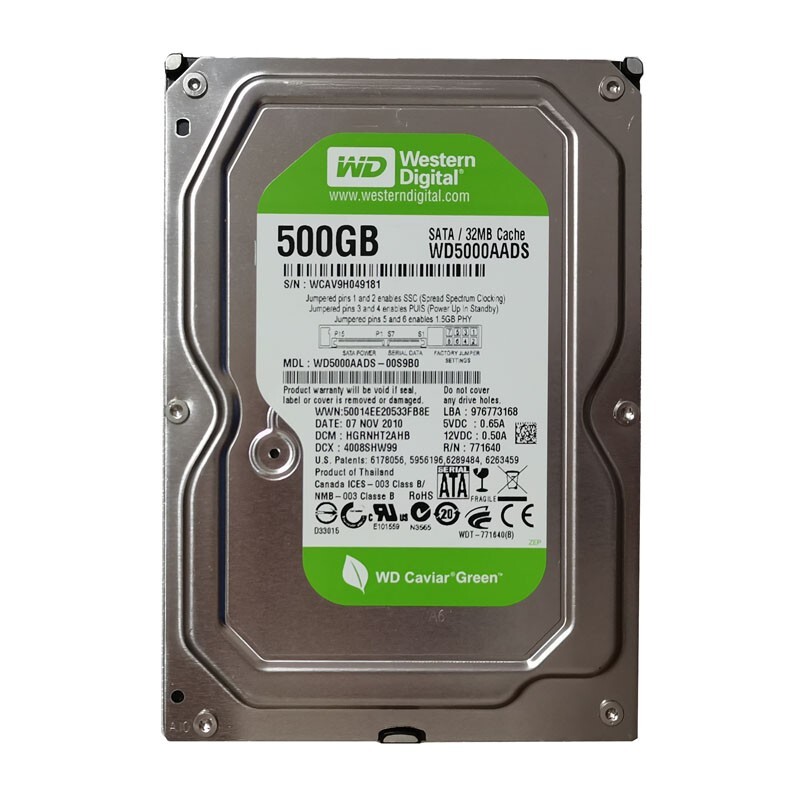 Compatible Western Digital 500GB WD5000AADS 7200RPM SATA 3.5" Internal HDD