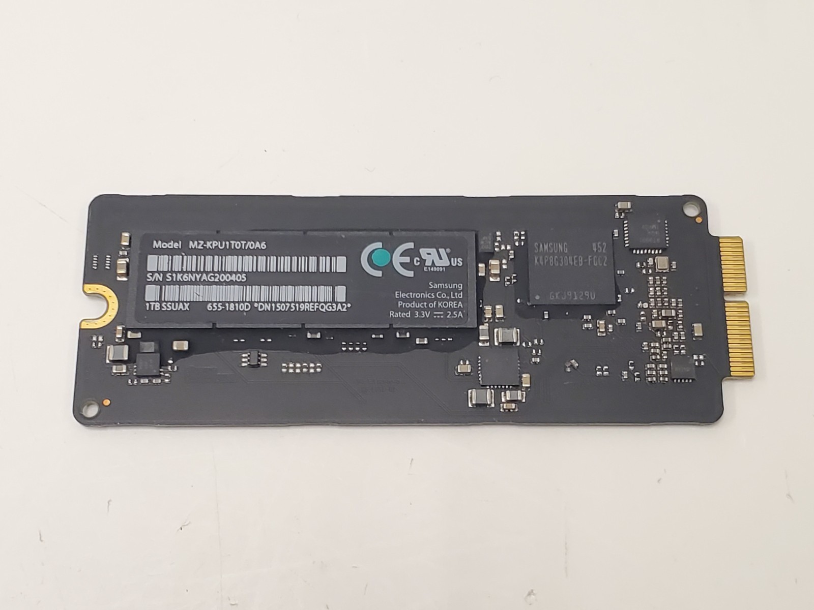 Apple Samsung 1TB SSUAX Blade SSD MZ-KPU1T0T/0A6, 655-1810D for iMac/MacBook