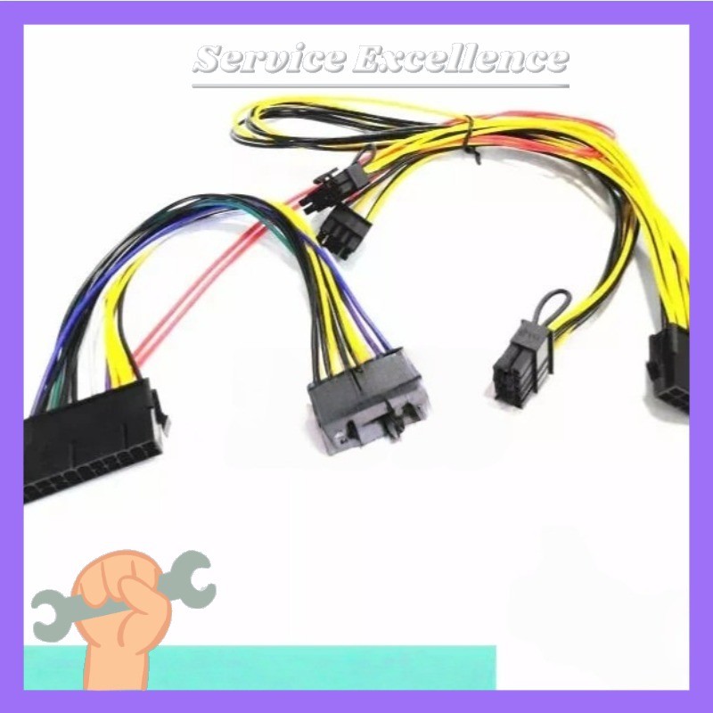1PCS Z840 HP mainboard to ATX Power Supply Cable atx 24p to 18p+CPU 8p to 8P+10#