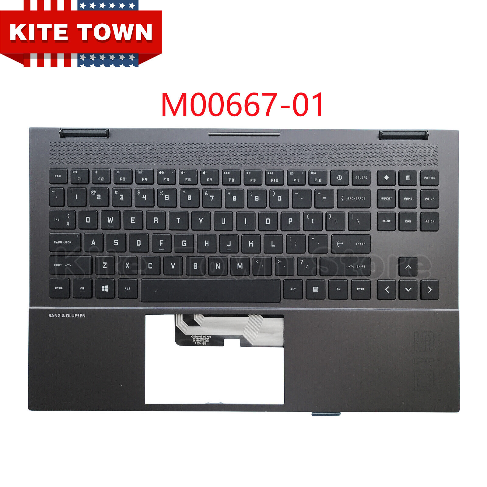New For HP OMEN 15-EK 15-EN Laotop Palmrest +RGB Backlit Keyboard M00667-001 US