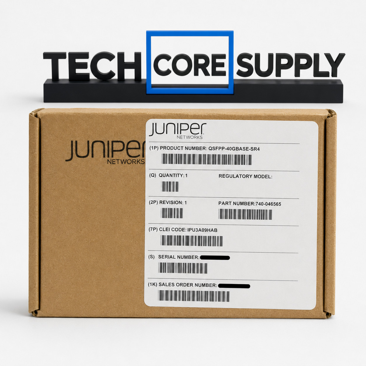 Juniper QSFPP-40GBASE-SR4 740-046565 40G QSFP+ SR4 Transceiver MPO MMF 850nm -