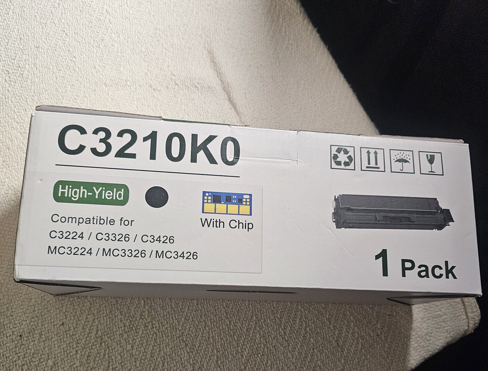C3210K0 Black Toner Cartridge for Lexmark C3224 C3326 Printer (1,500 Pages)