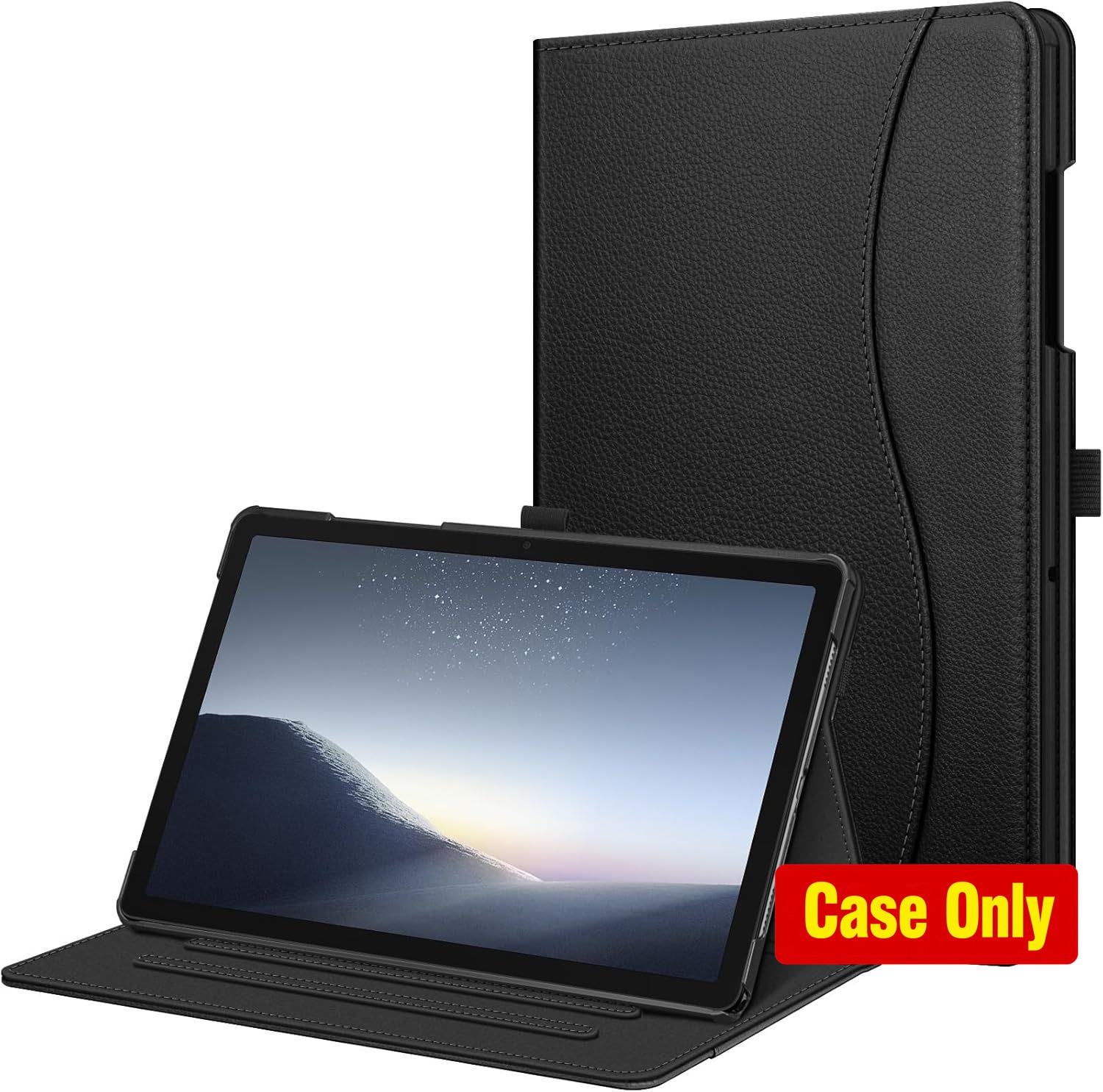 FINTIE Black Folio Case for Samsung Galaxy Tab A11+/A9+ 11 Inch, Multi-Angle Vie