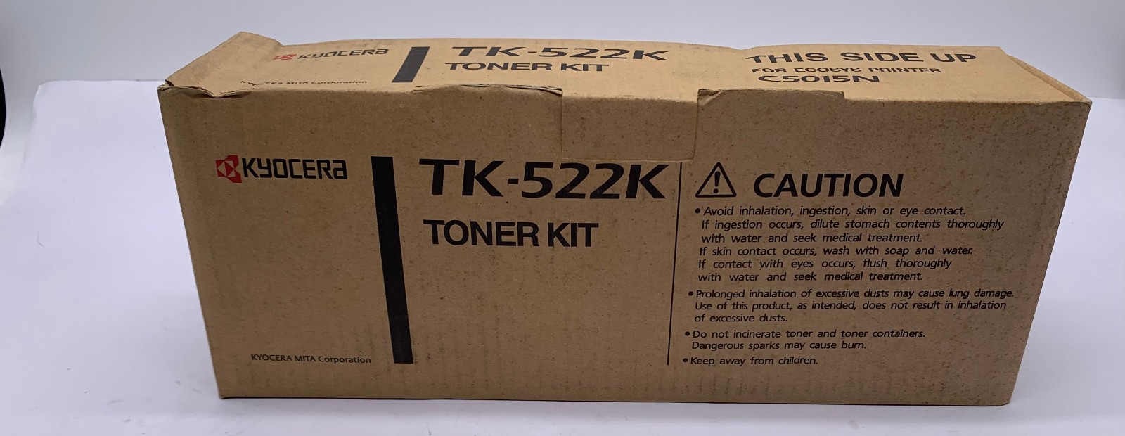 Genuine Kyocera Mita 1T02HJ0US0 TK522K Black Toner Cartridge, OEM
