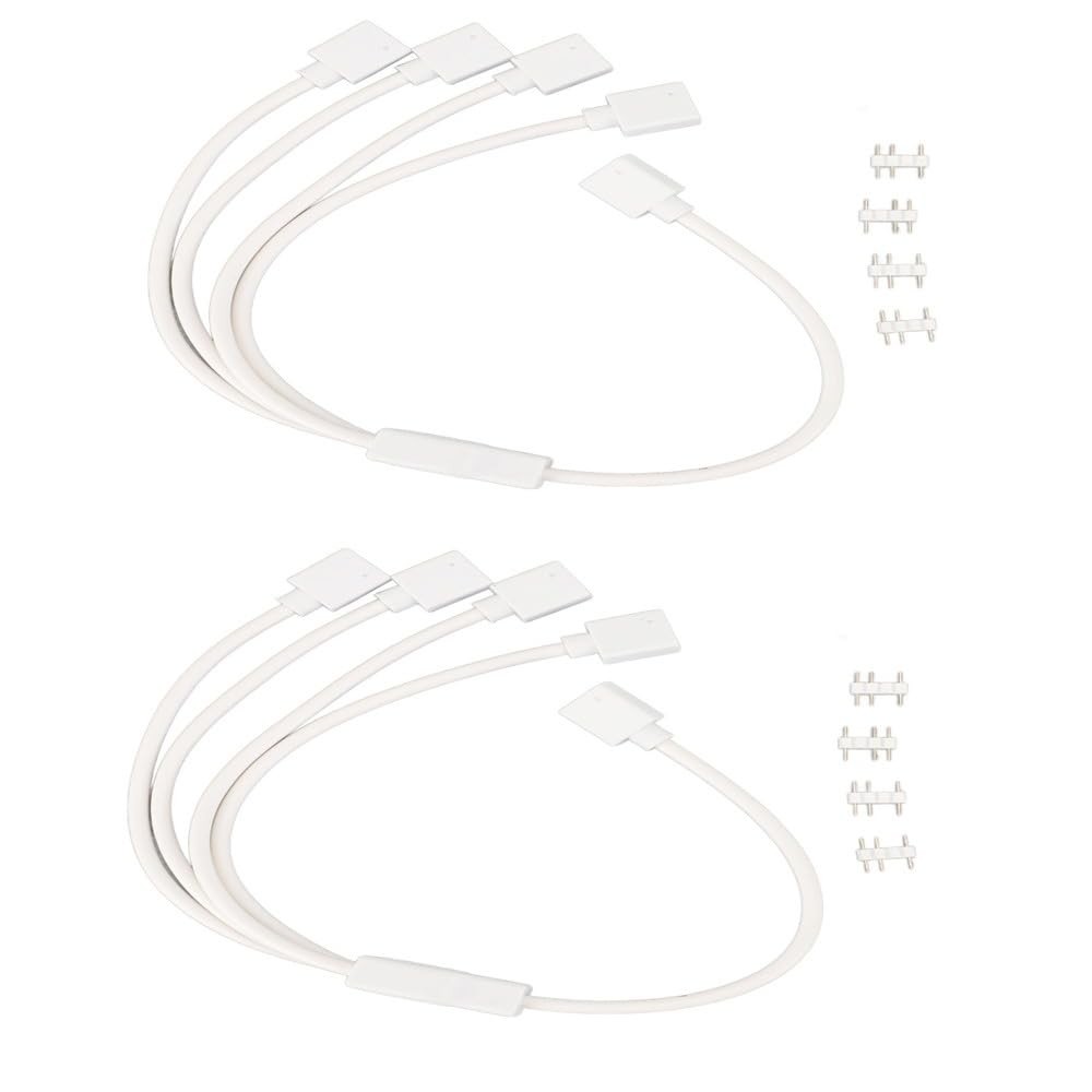 2 Pack 5V 3-Pin ARGB Splitter Cable - 1 to 4 Female to Female Extension for Comp