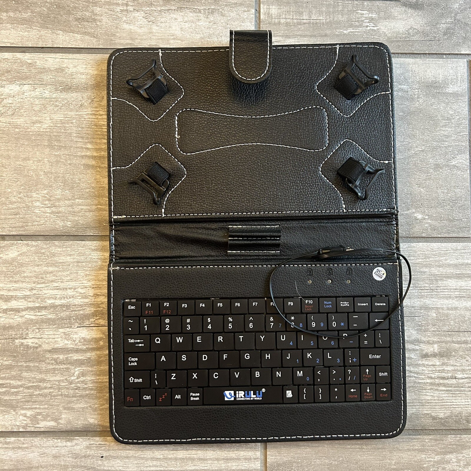 BRAND NEW Irulu 7-8” Micro USB Keyboard Keypad Leather Stand Case For Tablet