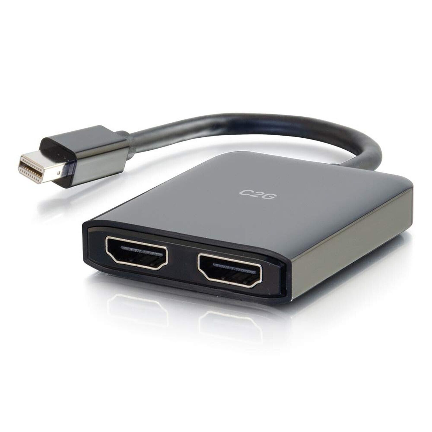C2G 54292 USB Powered 4K 2-Port Mini DisplayPort to HDMI MST Hub Monitor Spli...