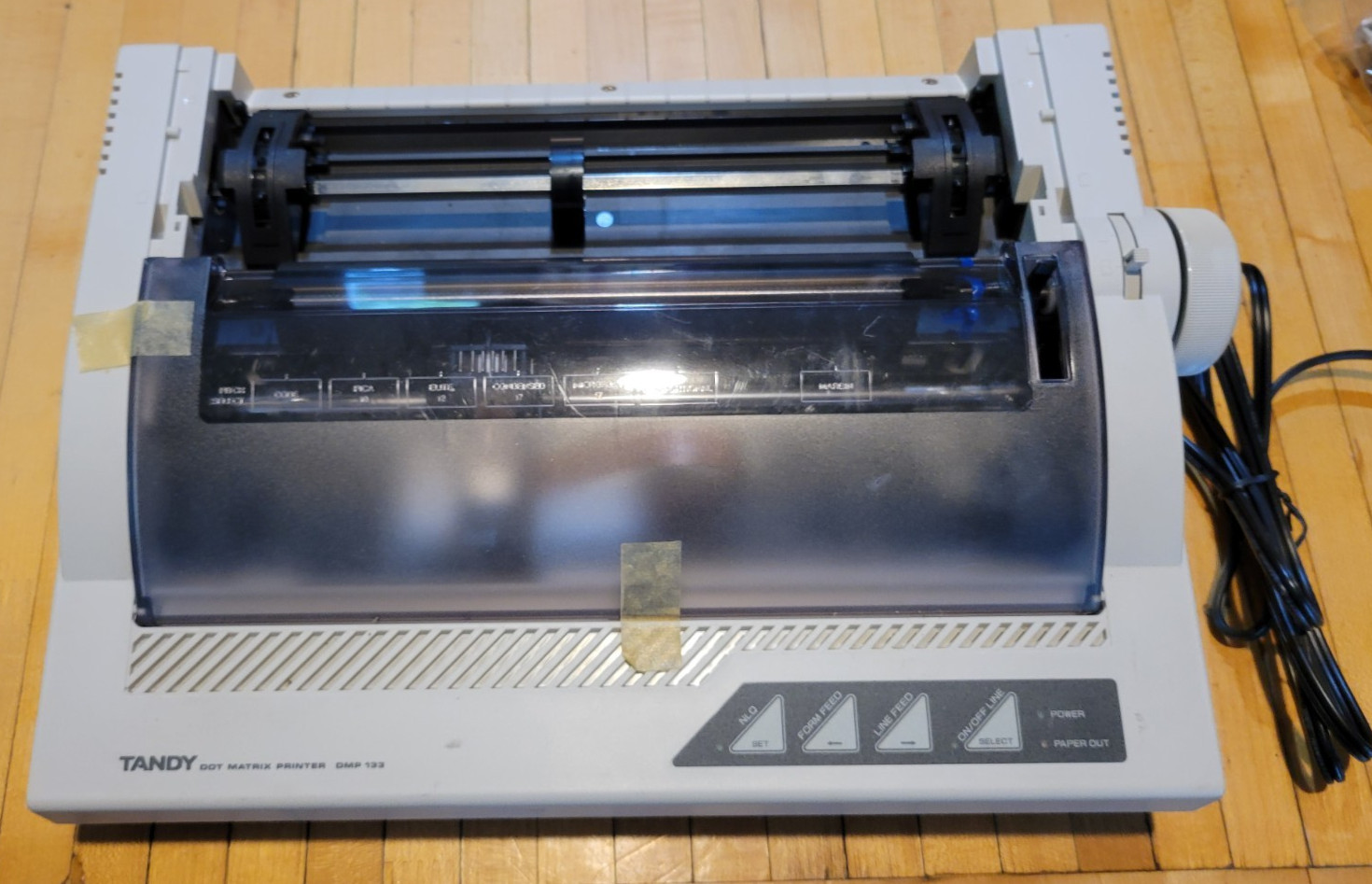 Vintage Tandy Radio Shack DMP-133 Dot Matrix Printer 26-2848 Tested Light Use