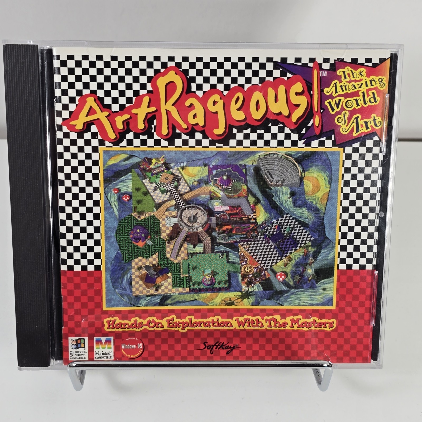ArtRageous The Amazing World of Art PC Mac CD-ROM SoftKey 1996 EX-NM Vintage