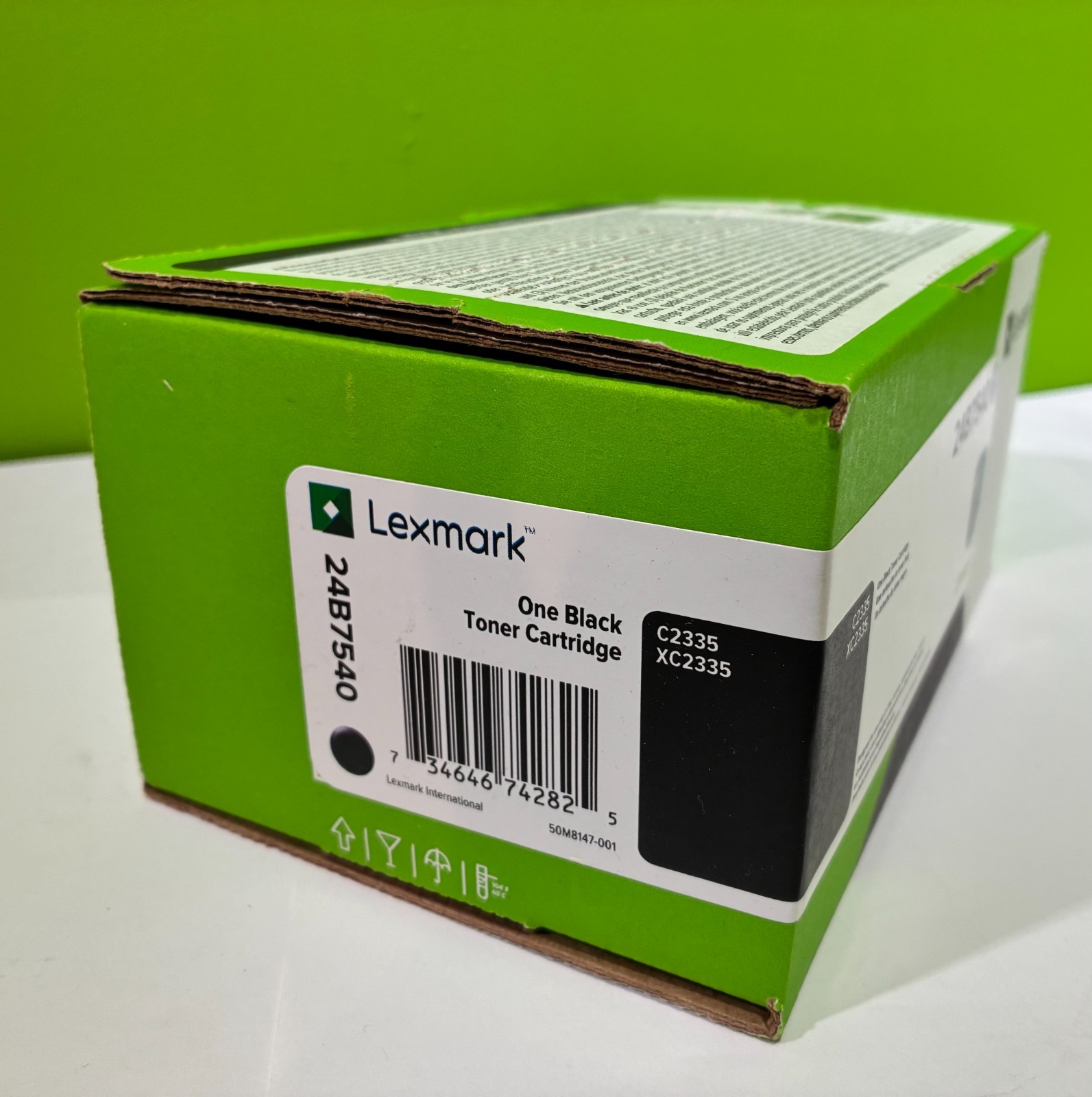 Genuine Lexmark 24B7540 Black Toner Cartridge C2335 XC2335 New - Sealed