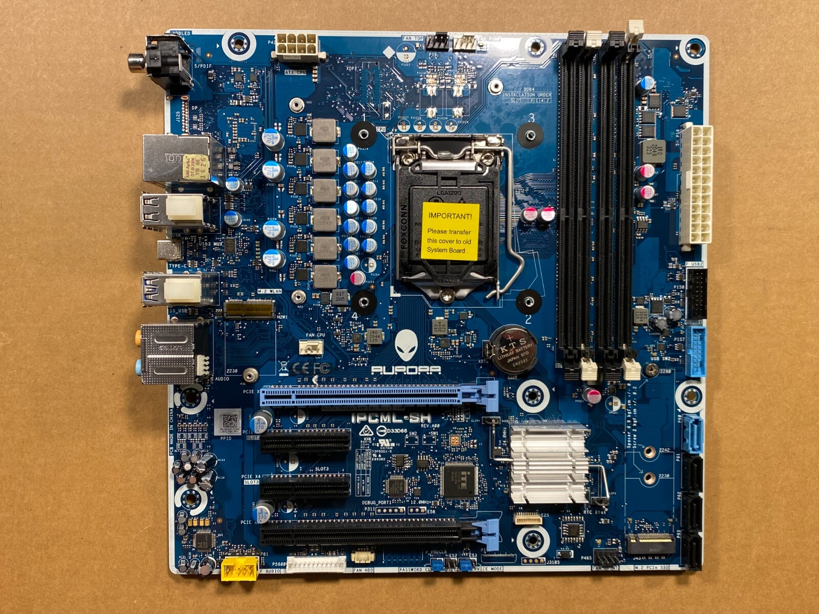 Dell Alienware Aurora R11 Intel LGA1200 Motherboard IPCMLSH N43JM G1N