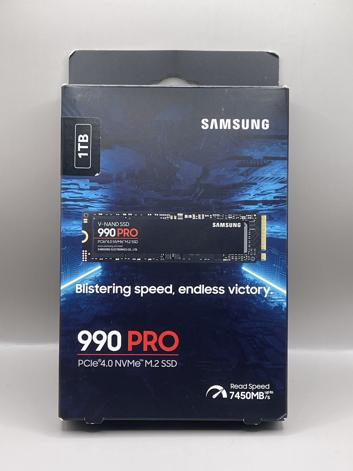 Samsung 990 PRO 1TB M.2 PCIe 4.0 NVMe Internal SSD Black 7450MB/s sealed