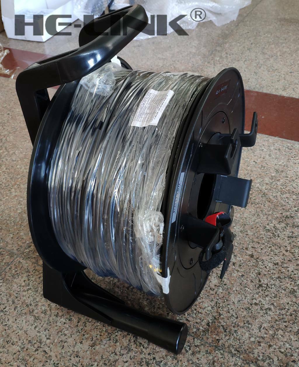 200M ST-ST Outdoor Armored Singlemode 12 Strands with Fiber Tactical Cable Reel