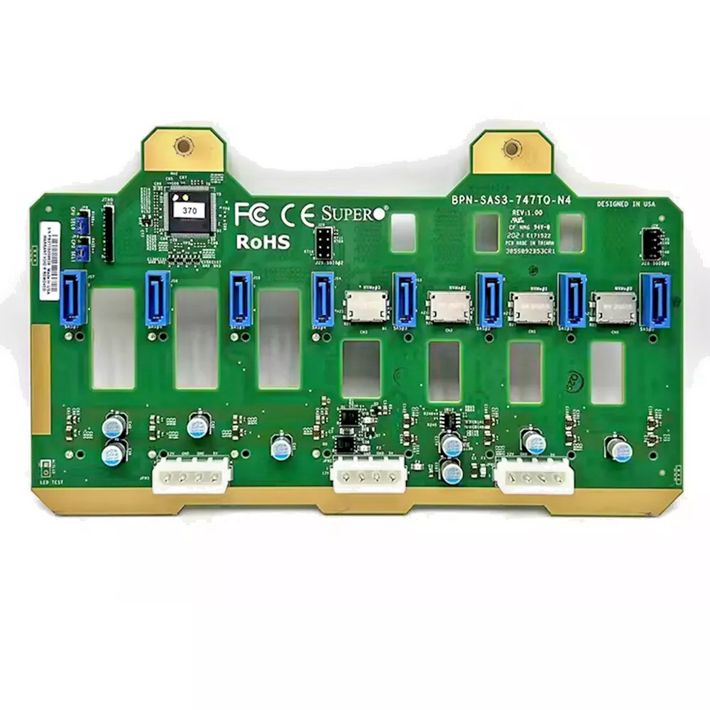 Supermicro BPN-SAS3-747TQ-N4 8port 4U 3.5" SAS3/2/SATA3 12Gbps BPN 4ports NVMe