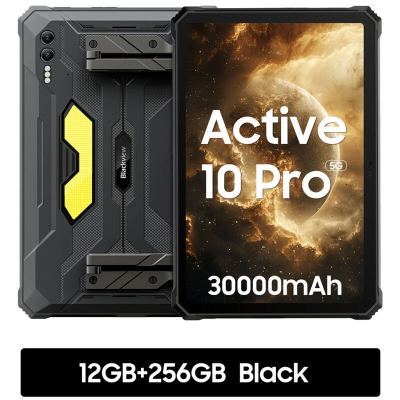 Blackview Active 10 Pro Rugged 5G Tablet PC Android 14 Mobile 30000mAh Unlocked