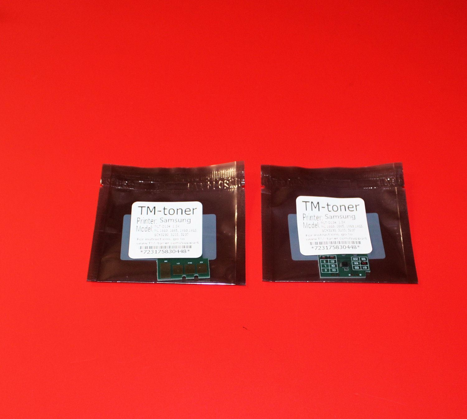 2 pc Toner refill reset chips for Samsung MLT-D104S  ML-1660 1665 1860 SCX3200