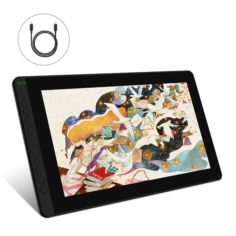 Huion Kamvas 16 2021 Graphics Drawing Tablet 120%sRGB Certified Refurbished
