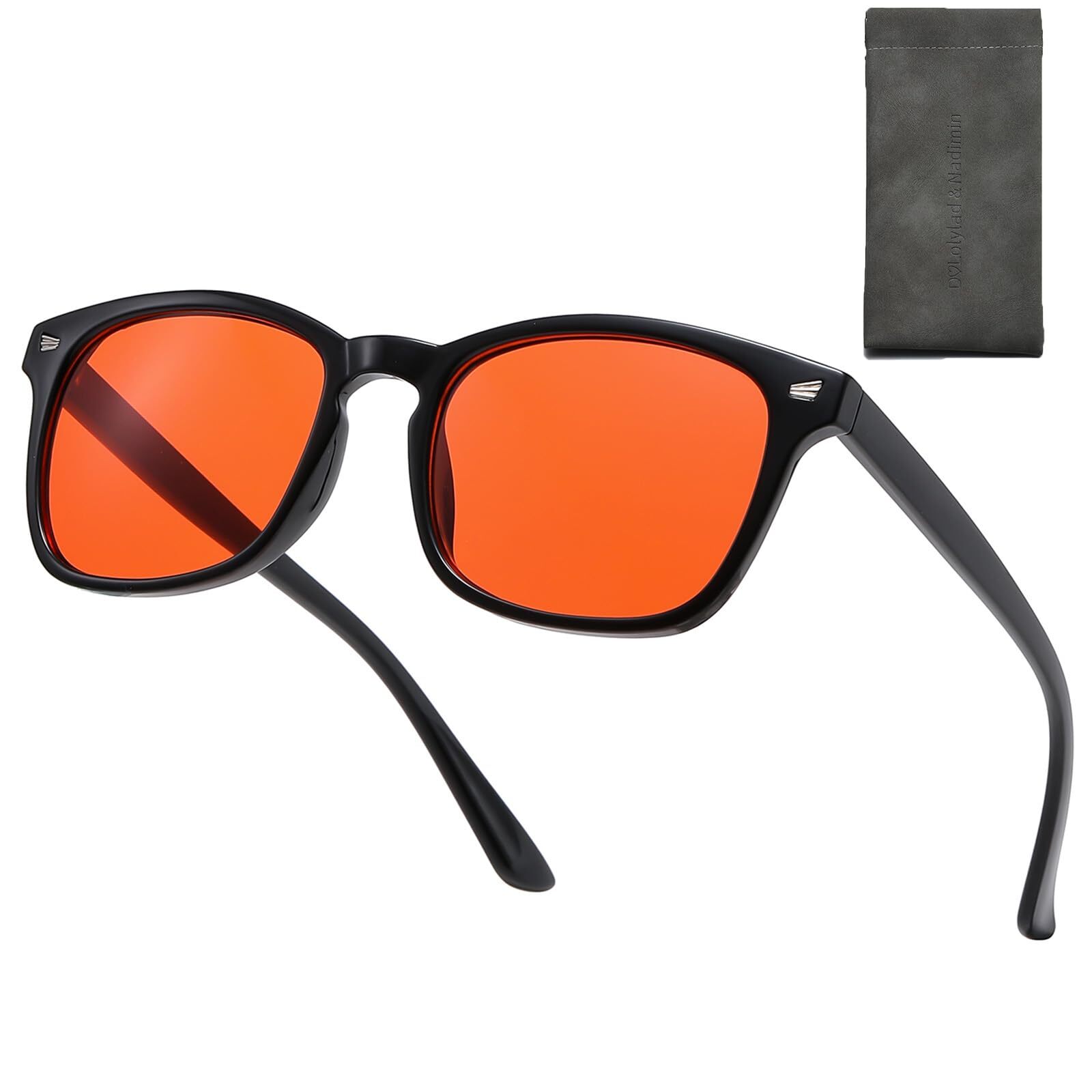 Blue Light Blocking Glasses Amber Gaming Glasses for Women Men Gaming Computer