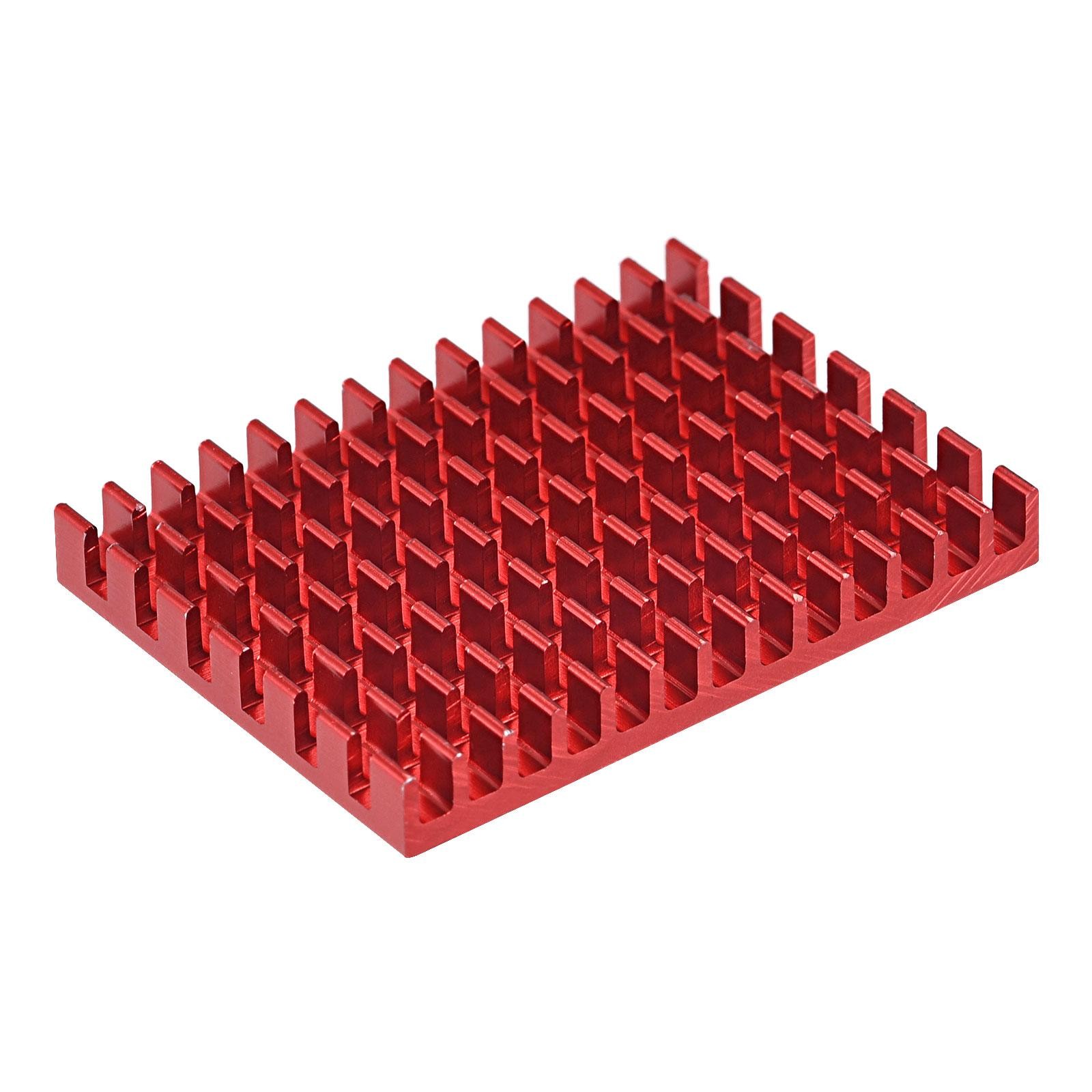 Electronic Radiator Aluminium Heatsink 30x40x5mm Red Pack of 6