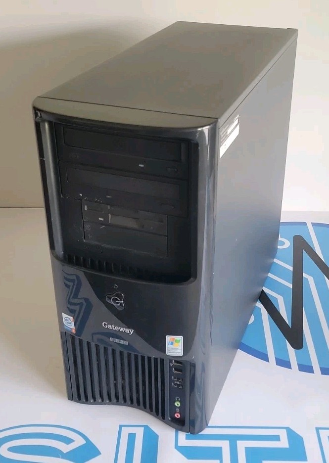 Retro Vntg Gateway E6300 Tower Pentium 4 3.0GHz w/DVD&CD&Floppy *No RAM, OS, HDD