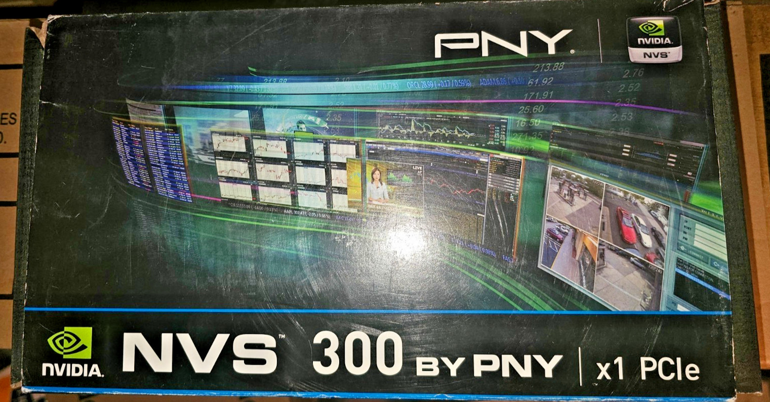 PNY NVIDIA NVS 300 512MB DDR3 PCIe x16 Graphics Card – NEW SEALED