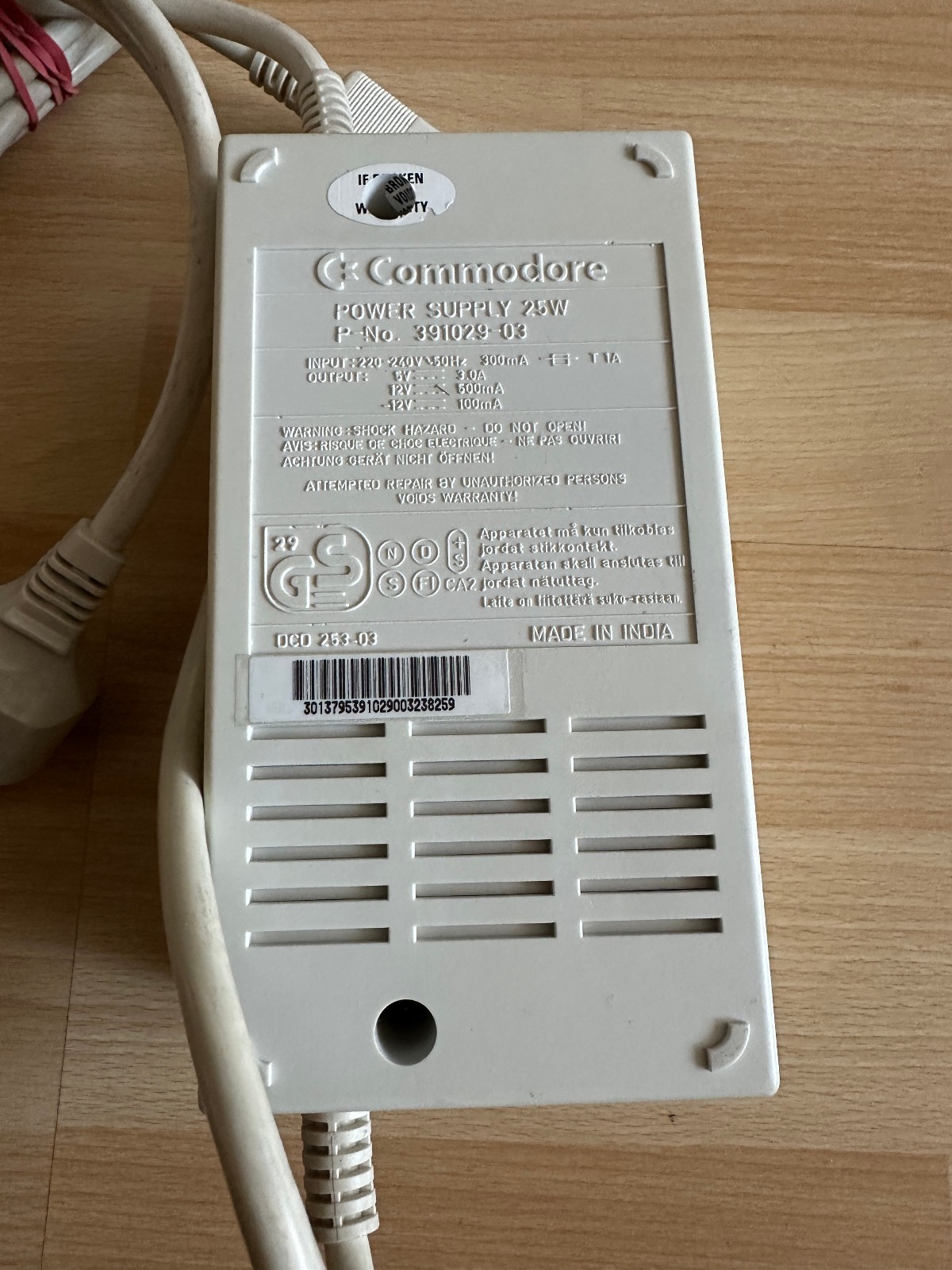 Power Supply 3.0 Amps For A500/A600/A1200, Works, Tested #05 25