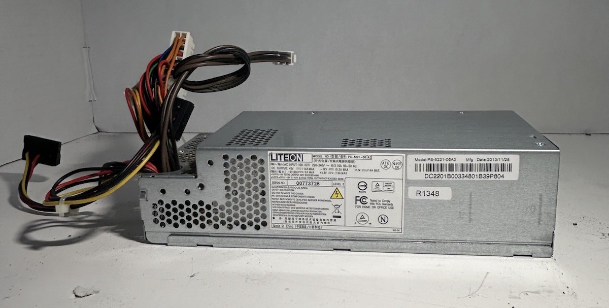 Lite-On PS-5221-06A2 220W Power Supply PSU Acer Gateway eMachines Desktop WORKS
