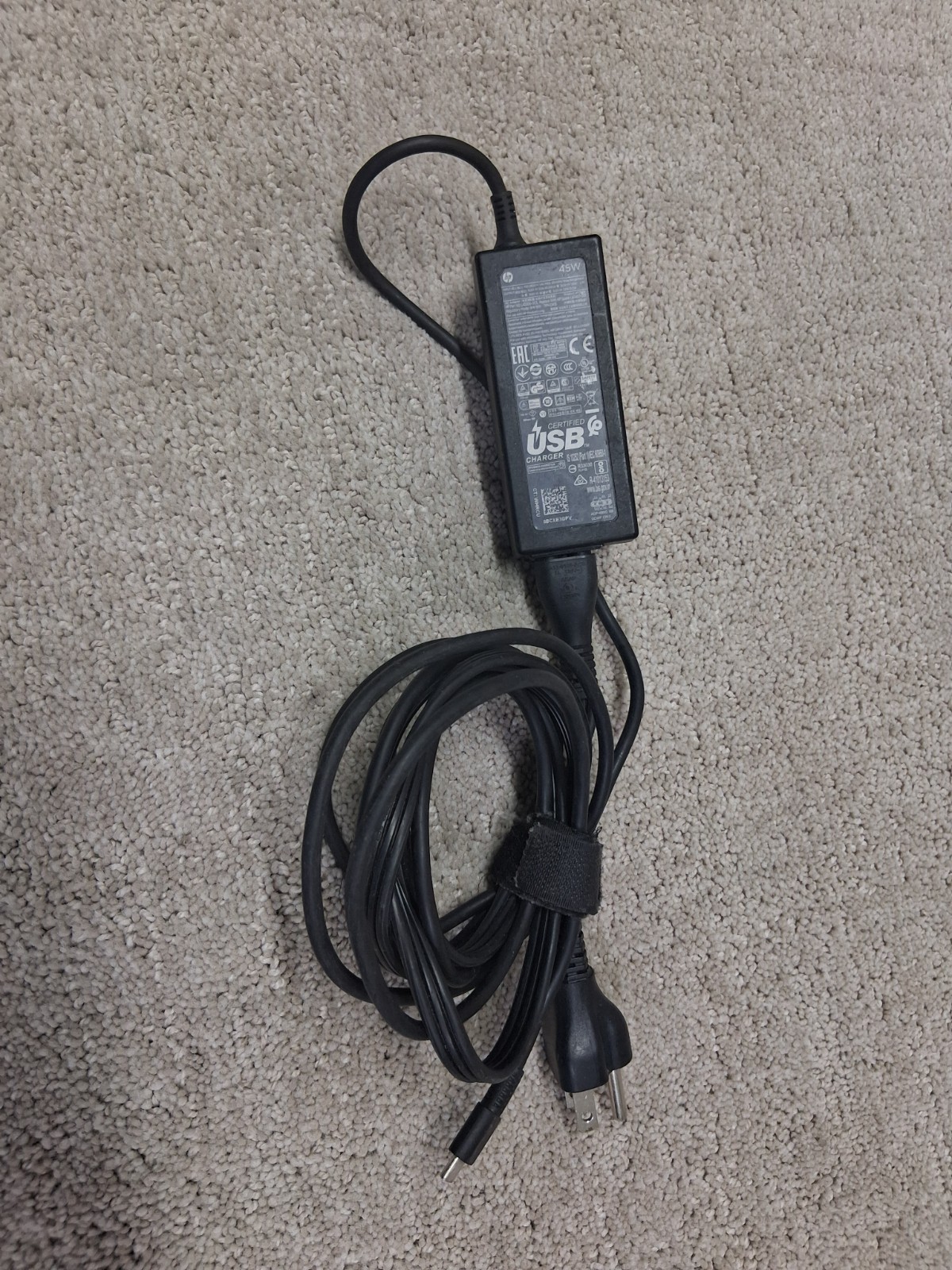 HP TPN-DA15 15V 3A 45W Genuine AC Power Adapter Charger USB-C