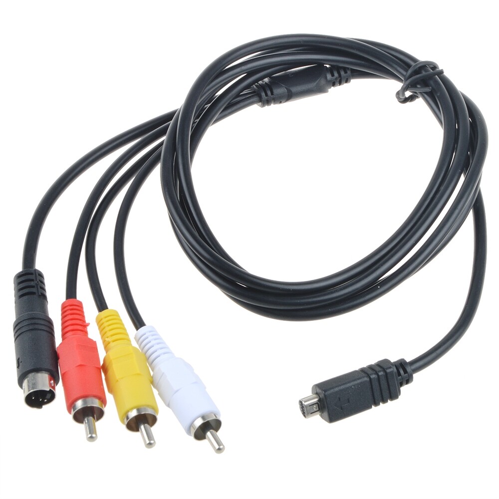 AV A/V Audio Video TV-OUT Cable Cord Lead For Sony Camcorder Handycam DCR-SR68/e