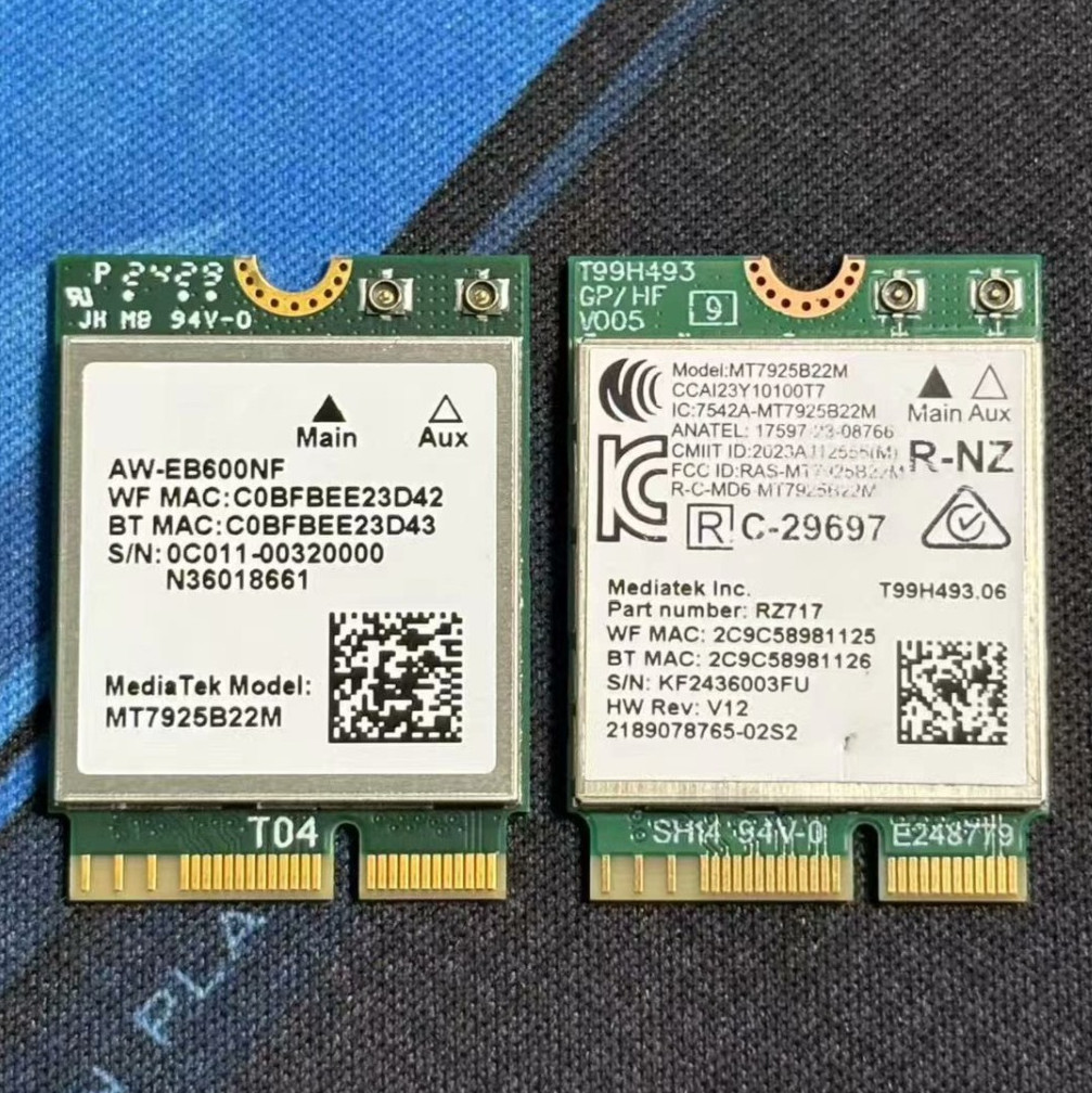 MediaTek WiFi7 Card MT7925B22M Bluetooth 5.4 Wireless Network Card M.2 2230
