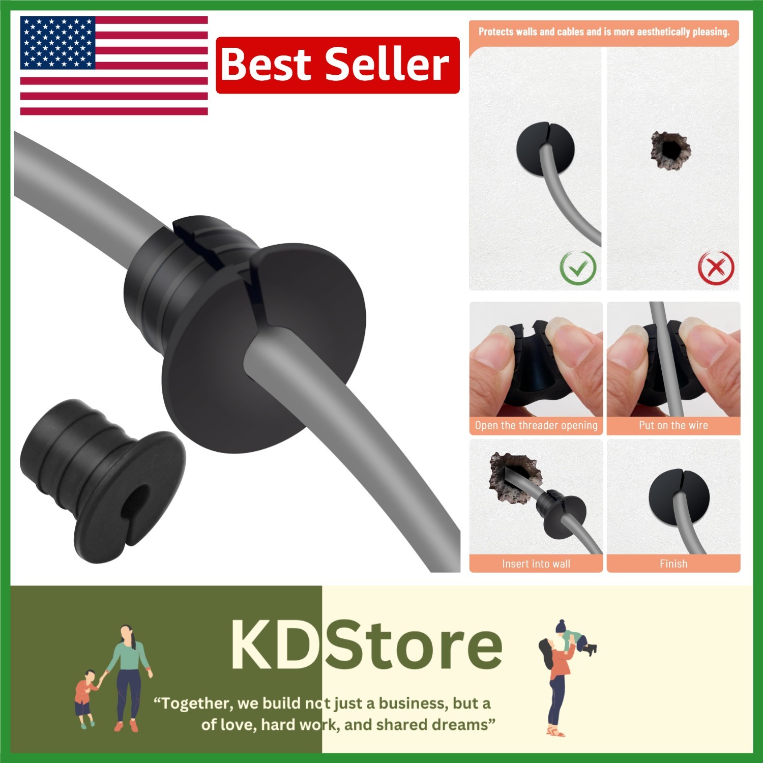 Starlink Cable Grommet Routing Kit — Waterproof, Anti-Slip, Easy Install