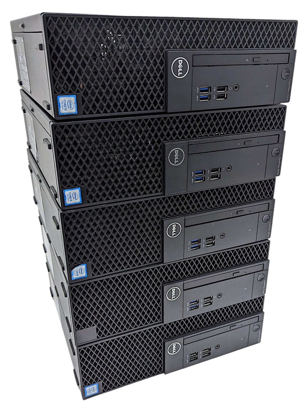 Lot of 5 Dell OptiPlex 3050 SFF Desktop Intel i3-7100 3.90GHz 8GB RAM No HDD/OS