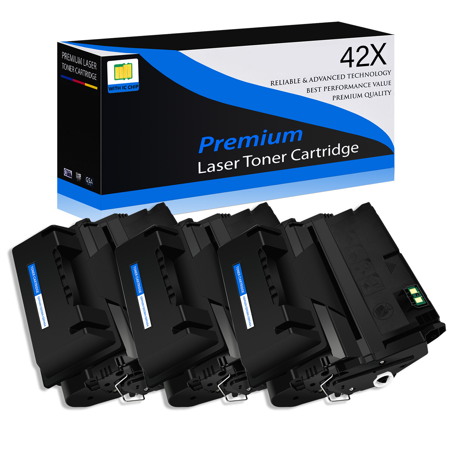 3PK Q5942X 42X Toner Cartridge for HP LaserJet 4250tn 4350 4350dtn 4350t Printer