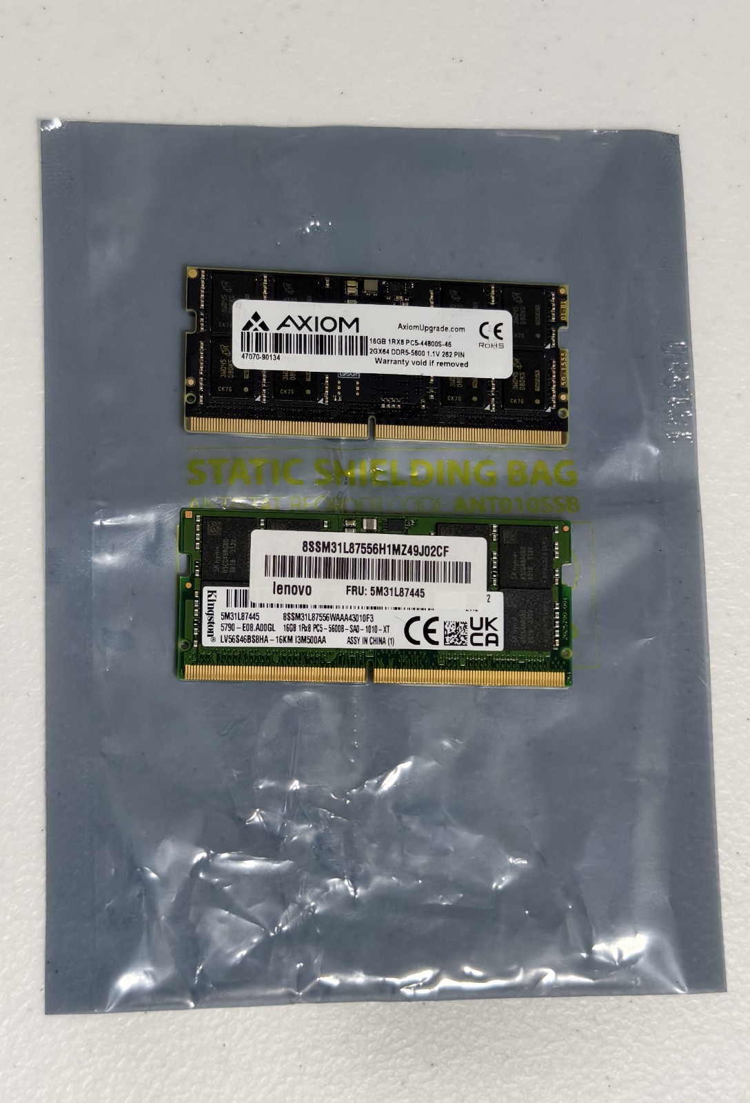 SK Hynix/micron 32GB (2x16GB) DDR5 5600MHz SODIMM Laptop RAM