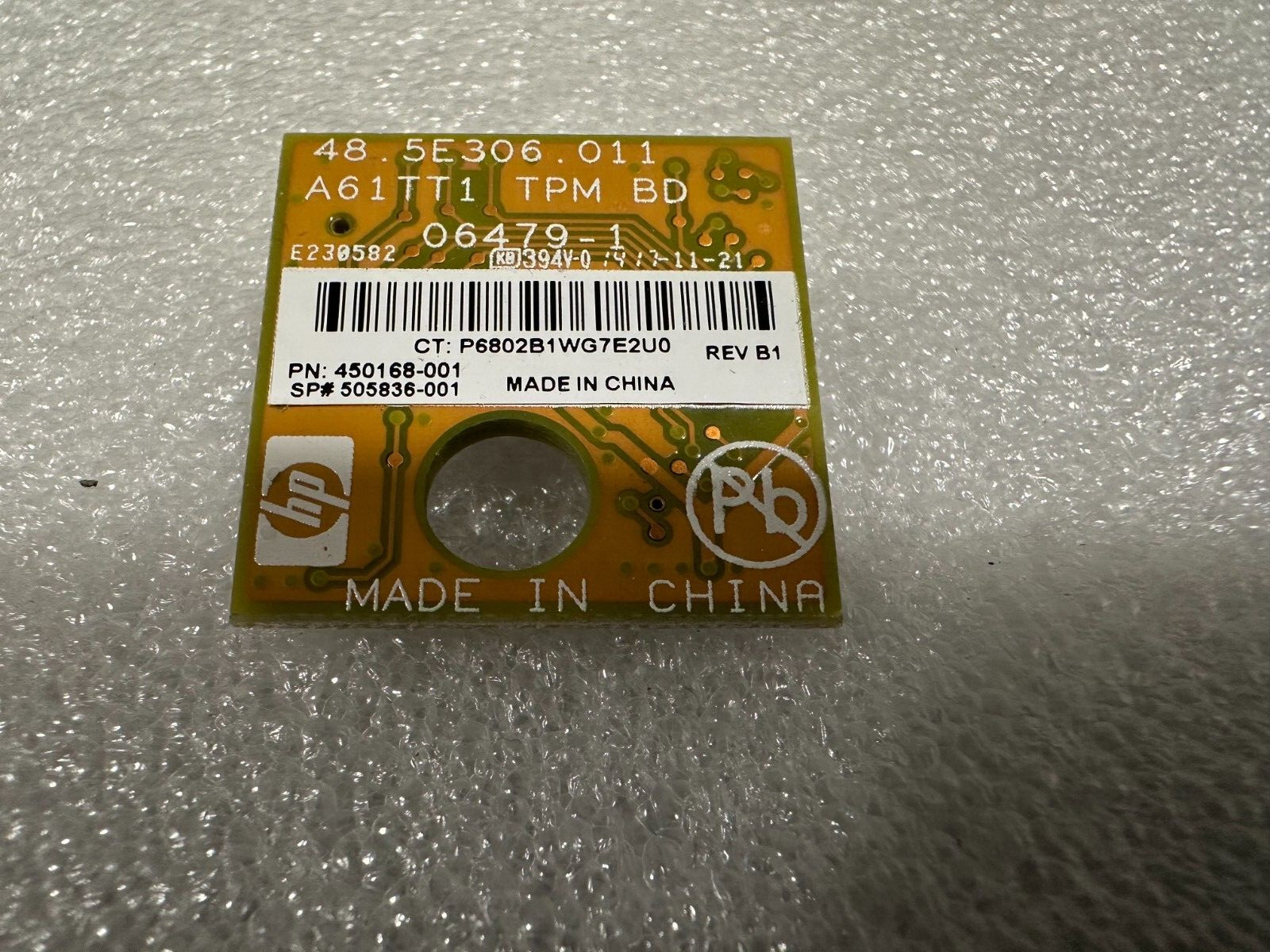 HP StorageWorks TPM 505836-001 450168-001