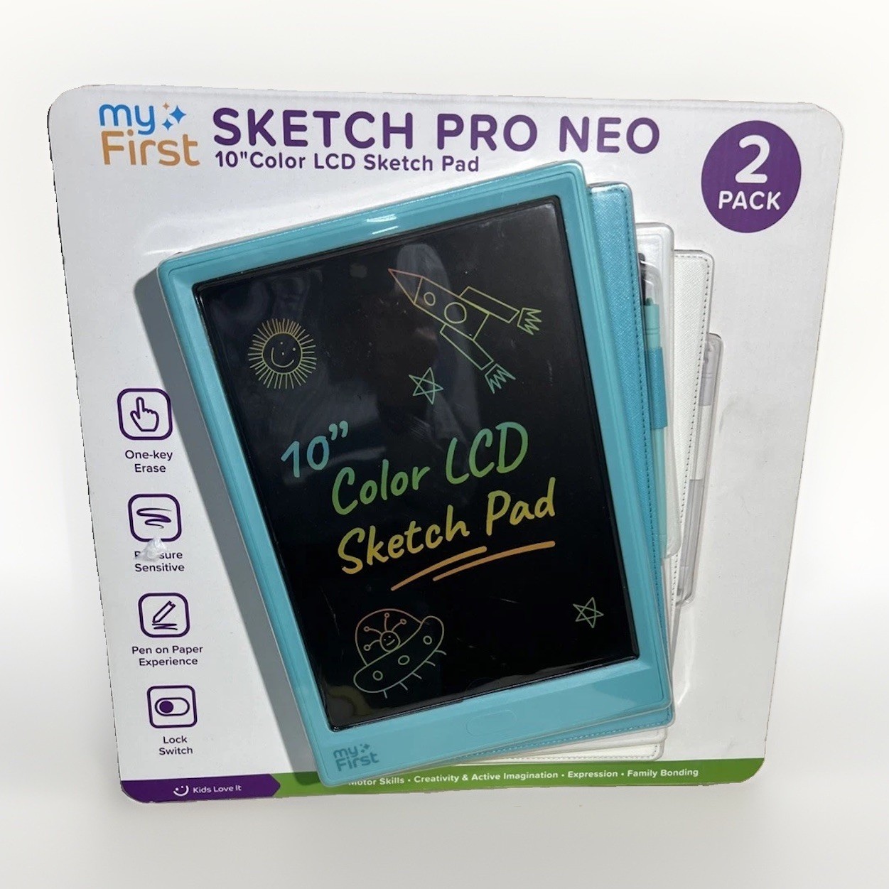 myFirst Sketch Pro NEO 2 Pack 10" Color LCD Sketch Pad With Cases