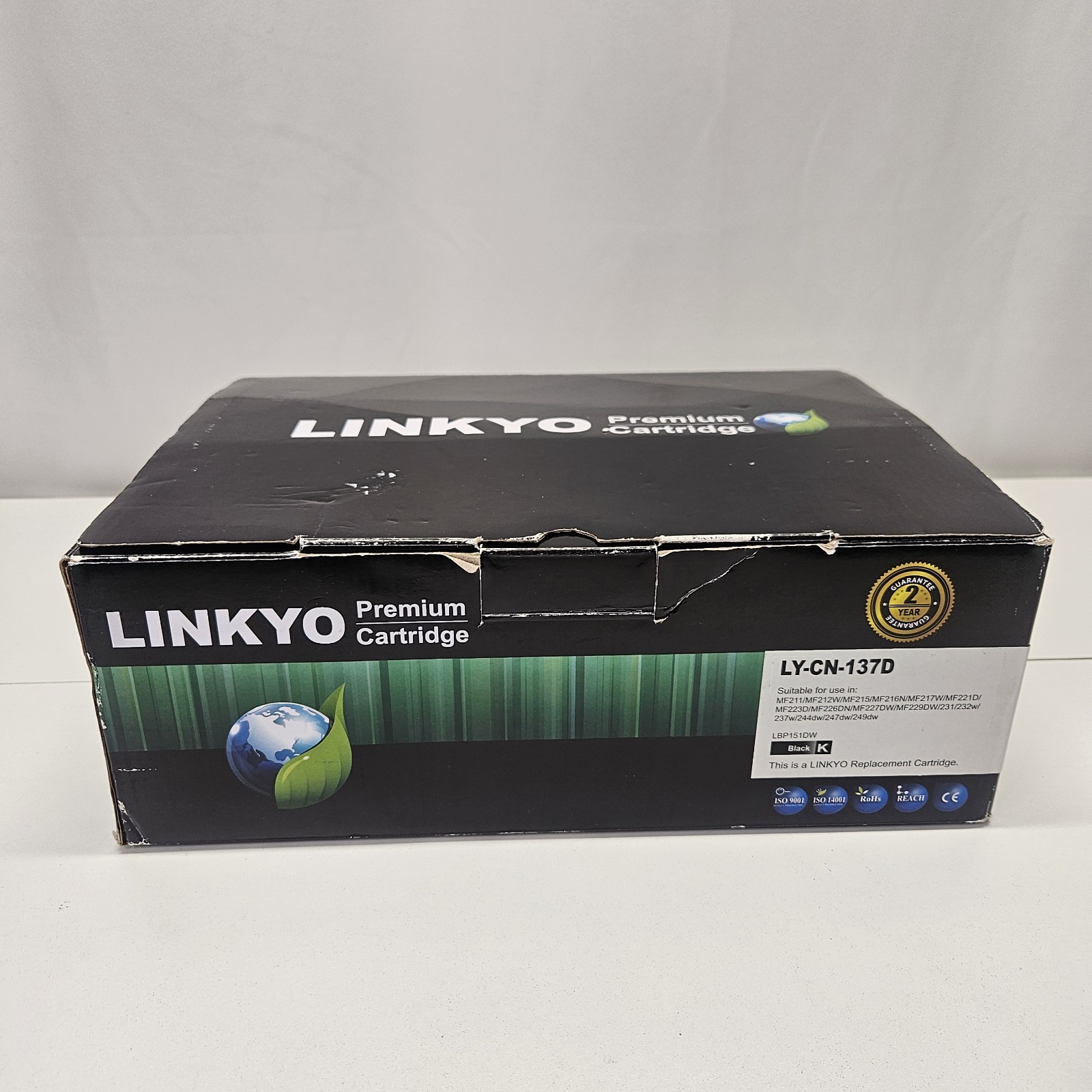 New LINKYO ly-cn-137d Toner Cartridge Replacement for Canon 137 (Black, 2-Pack)