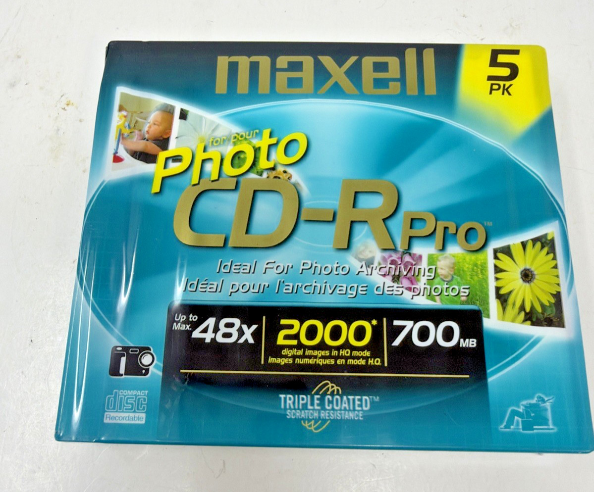 Maxwell CD-R Pro 700MB 10 Pack New Sealed