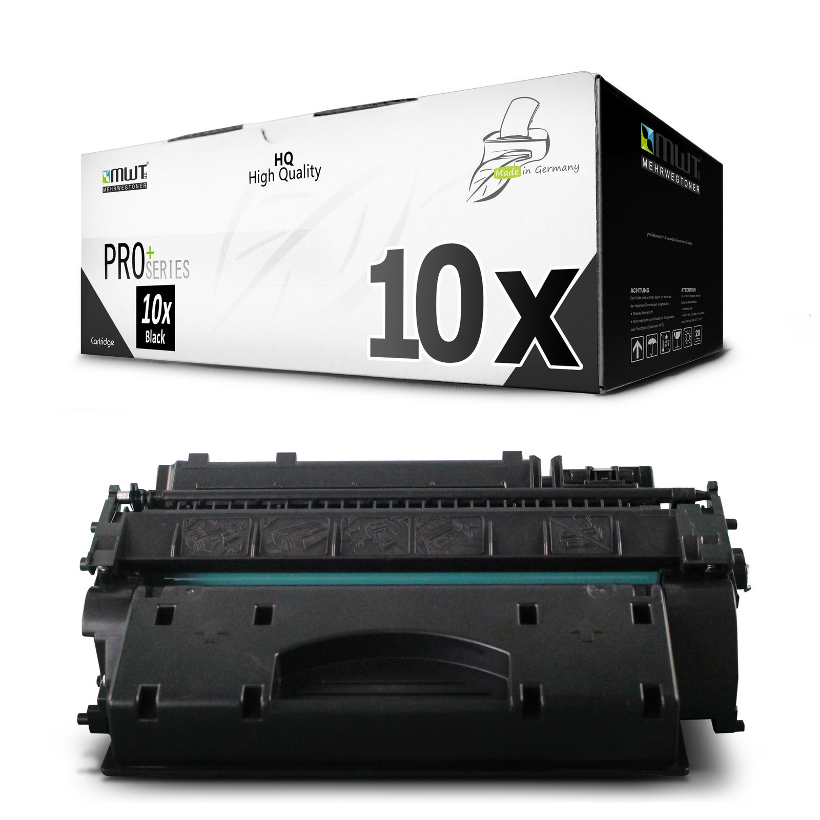 10x MWT PRO+ XXL Compatible HP LaserJet Toner Cartridge Black for P-3005-X