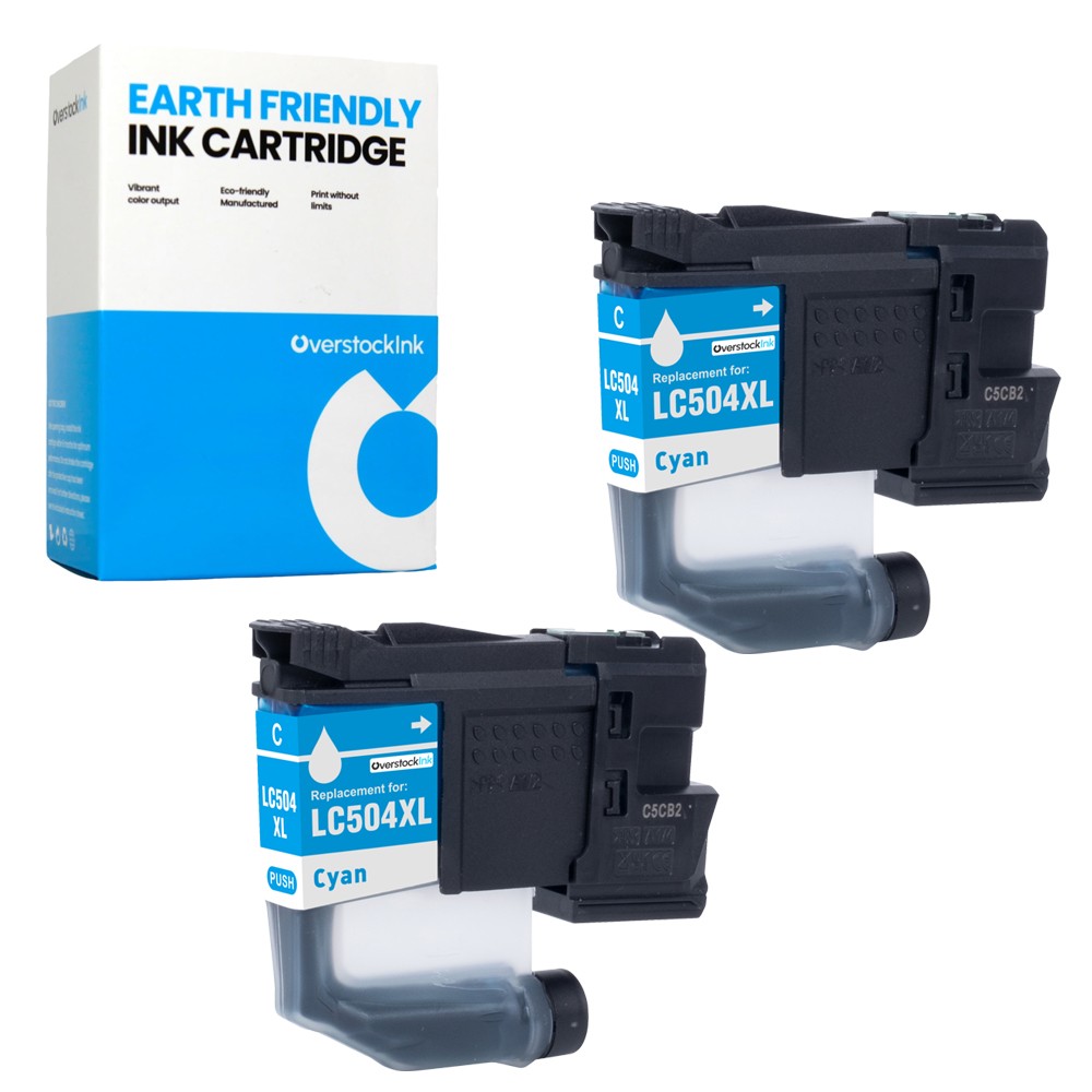2-Pack OSI Compatible LC504XLC Ink Cartridges fits Brother MFC-J1365DW