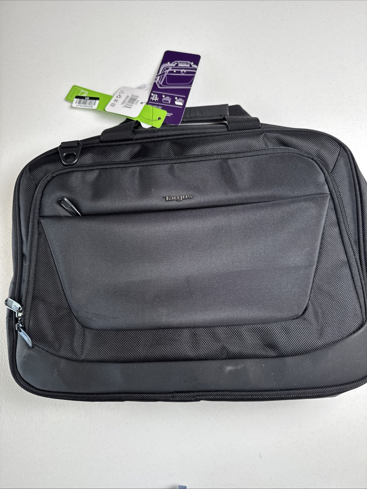 Targus CityLite Briefcase with 15.6" Laptop Pocket, Black E12 New