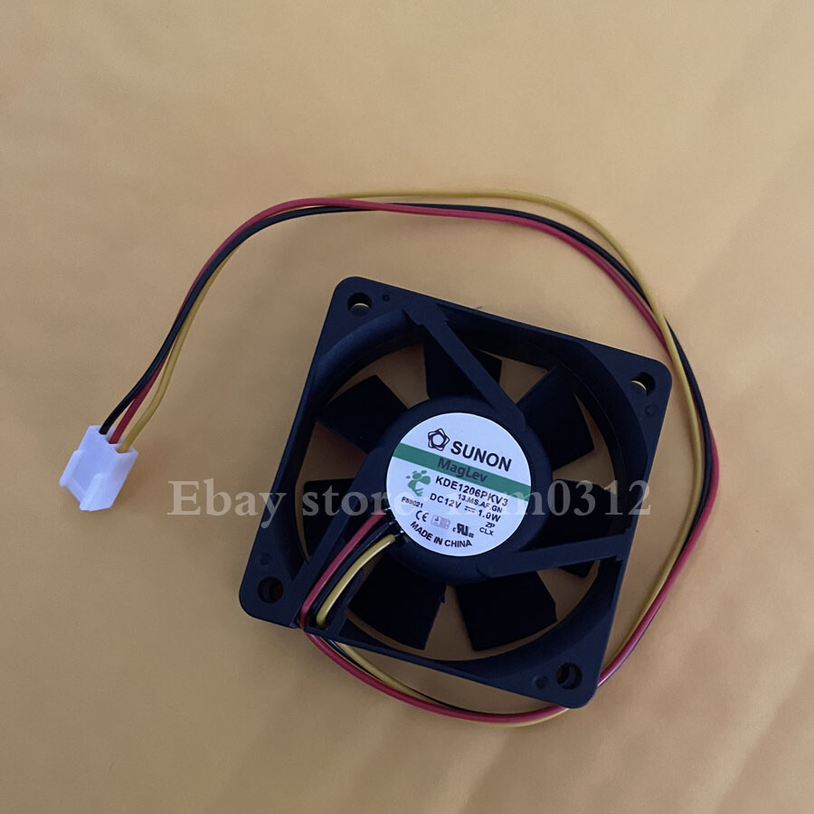 1pcs  SUNON KDE1206PKV3 12V 1.0W 6020 6CM Silent Cooling Fan 3pin