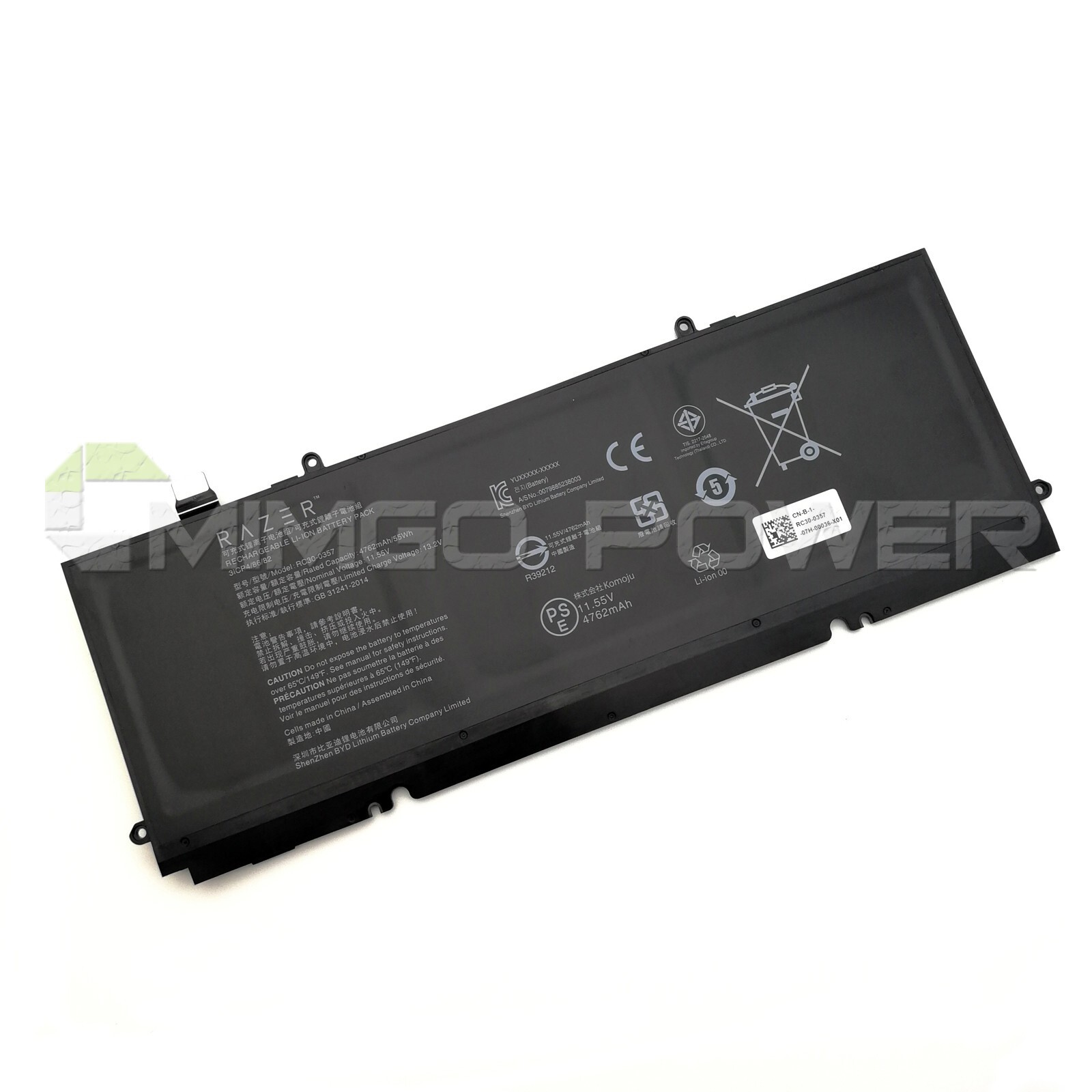 New Genuine RC30-0357 RZ09-0357 OEM Battery for Razer Book 13 UHD Touch 2020 FHD