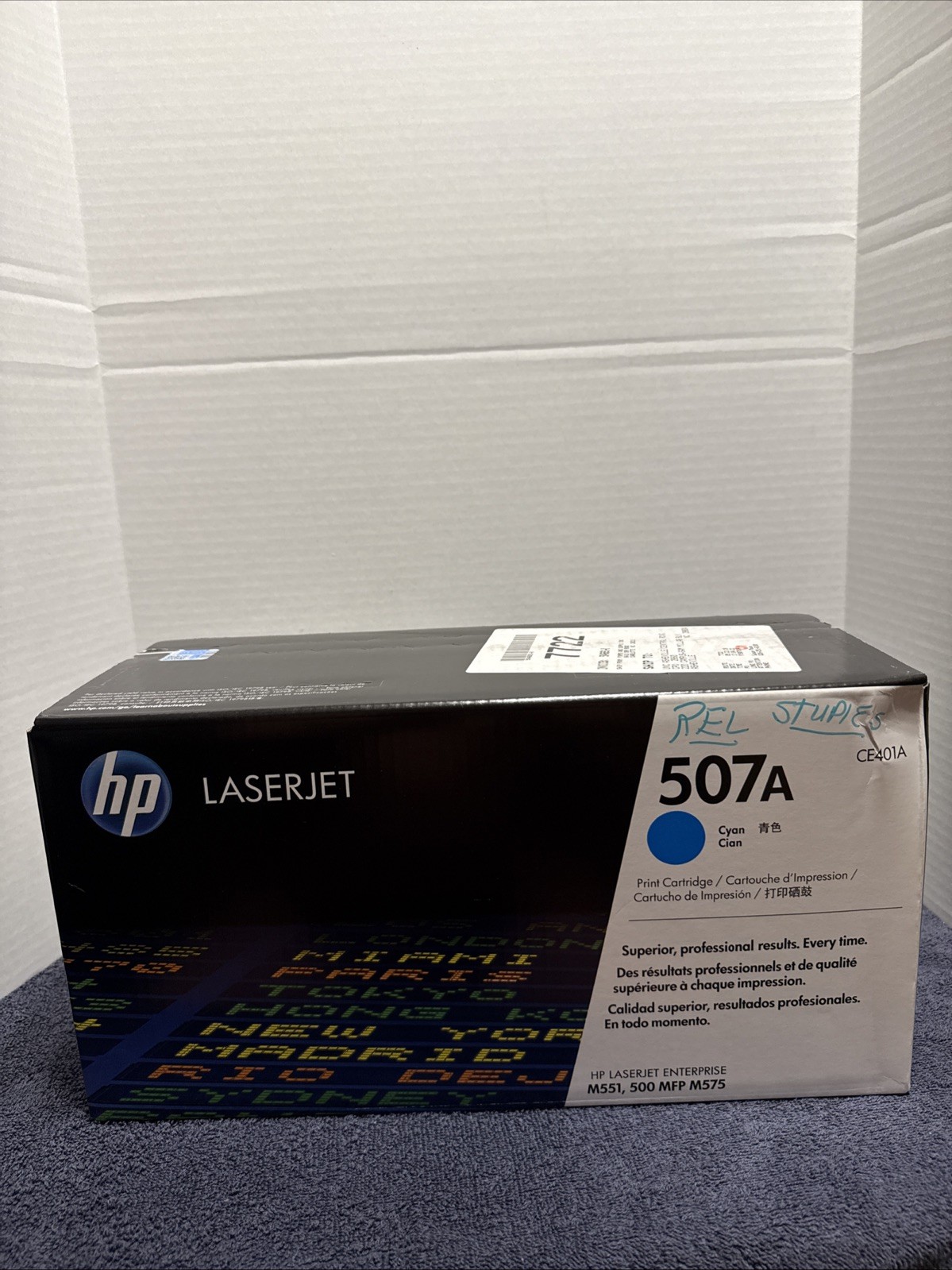 HP 507A (CE401A) Genuine, Sealed Cyan Toner Cartridge