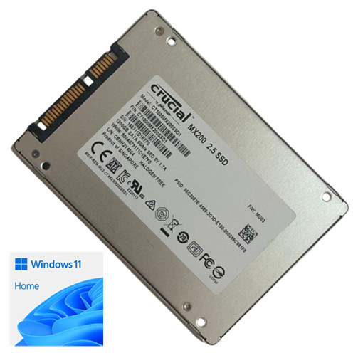 1TB Crucial MX200 SATA 2.5" SSD w\ Windows 11 Home for Dell HP IBM Lenovo ASUS