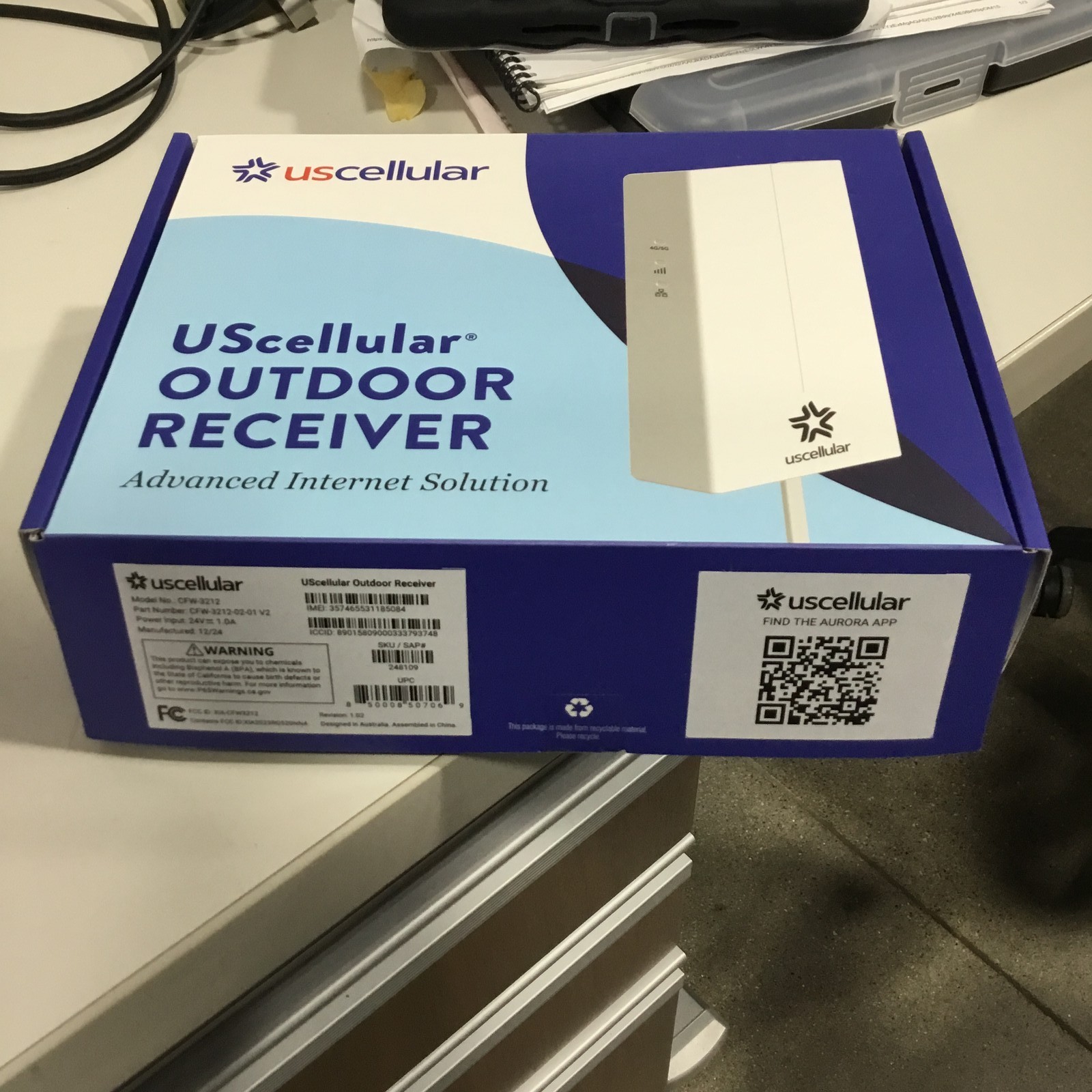 UScellular CASA CFW-3212-02 5G/4G Outdoor Receiver Open Box