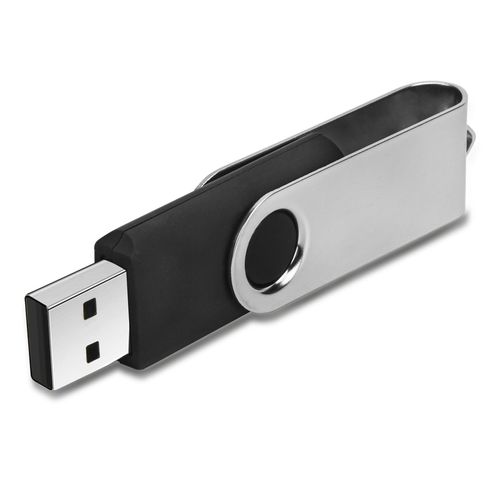 IMEASON Swivel Design 16GB USB Flash Drive with Keychain, 2.0 Black