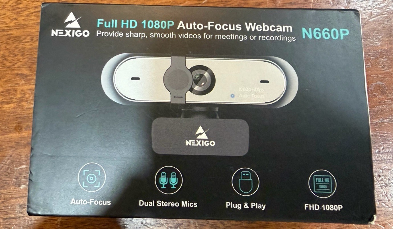 NexiGo N660P 1080P 60FPS Webcam with Software Control, Dual Microphone*New