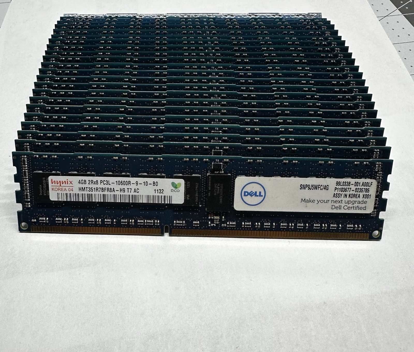 Hynix & Samsun (Lot Of 36) 4GB 2Rx8 PC3L-10600R DDR3 Server Memory 144GB Total